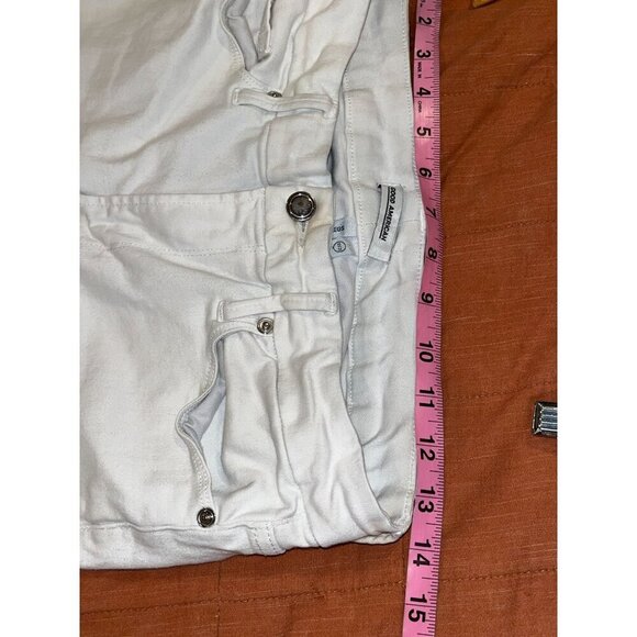 Good American Womens White Good Legs High Rise Skinny Jeans Size 12/31 - Picture 6 of 10